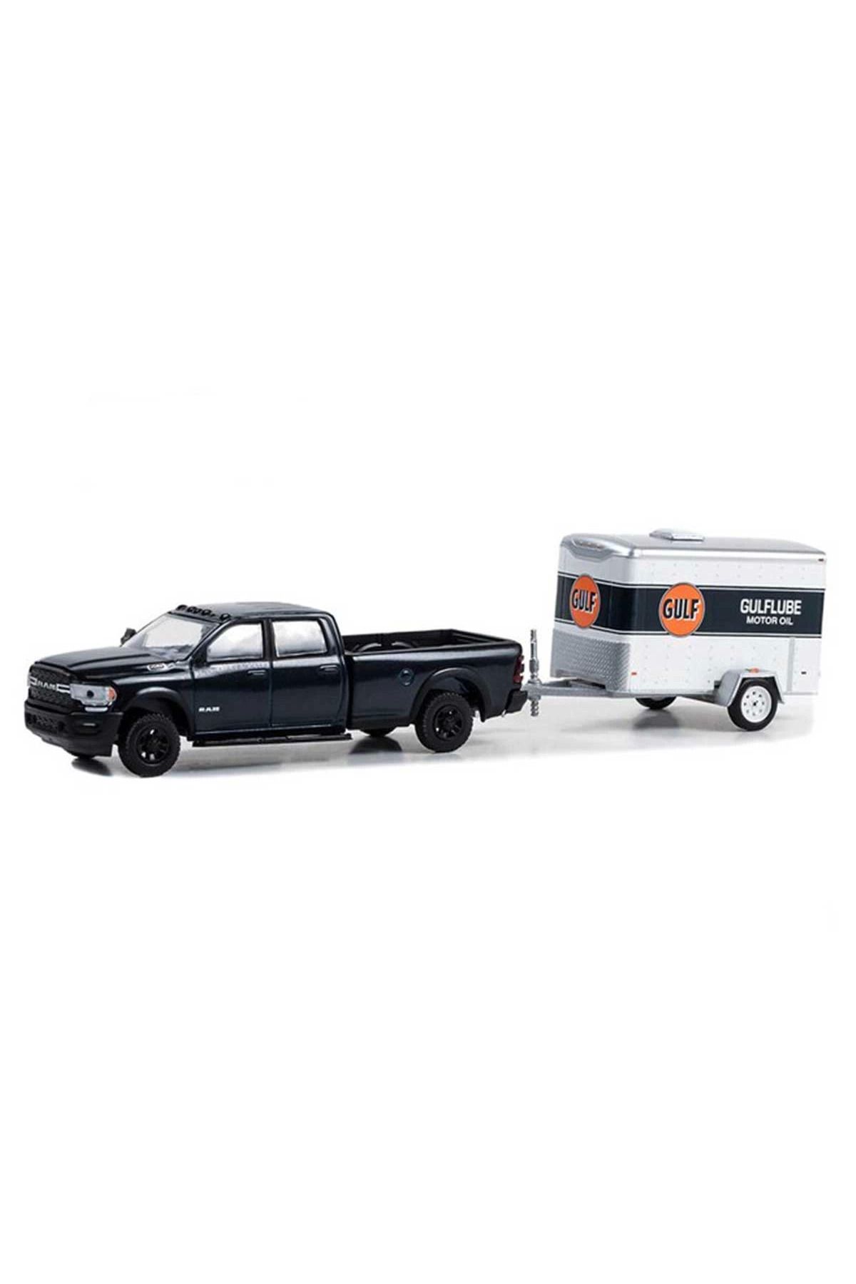 BYR Fırsat Byr 1/64 2023 Ram 2500 With Small Cargo Trailer Model Araba Yeni