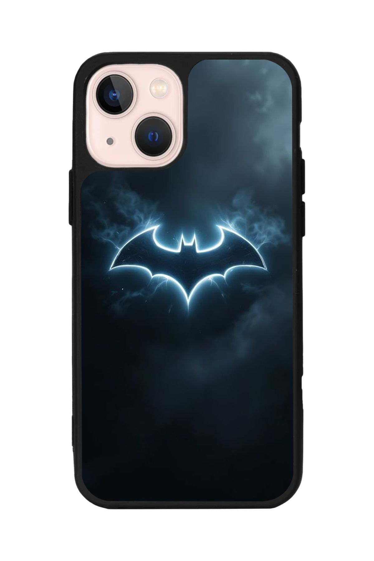 Aksel Kılıf Apple iphone 14 Uyumlu Baskılı, Mat Siyah Renk, Yumuşak Silikon, Koruyucu, Şok Emici Kapak, Kılıf