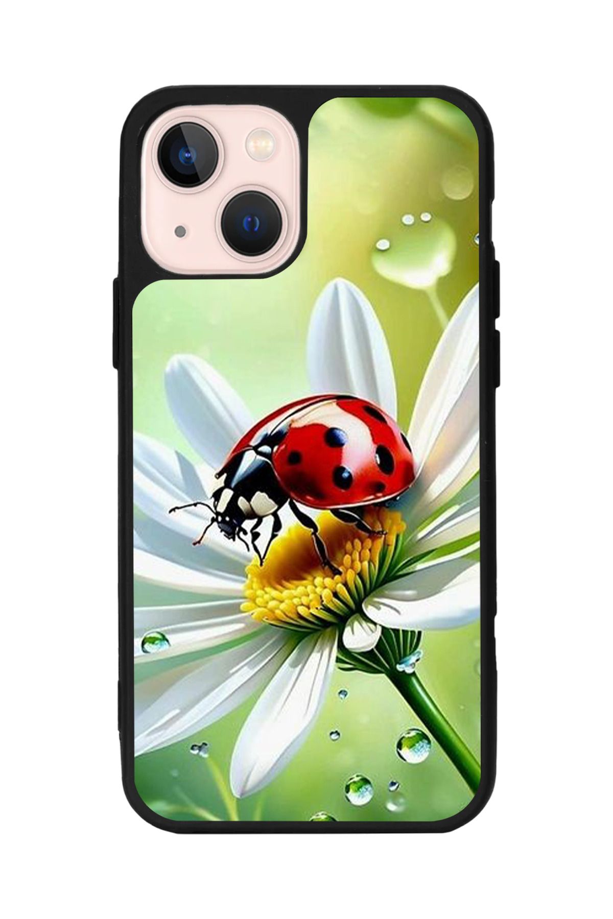 Aksel Kılıf Apple iPhone 15 Plus Uyumlu Baskılı,Mat Siyah,Yumuşak Silikon,Koruyucu,Şok Emici Kapak,Kılıf