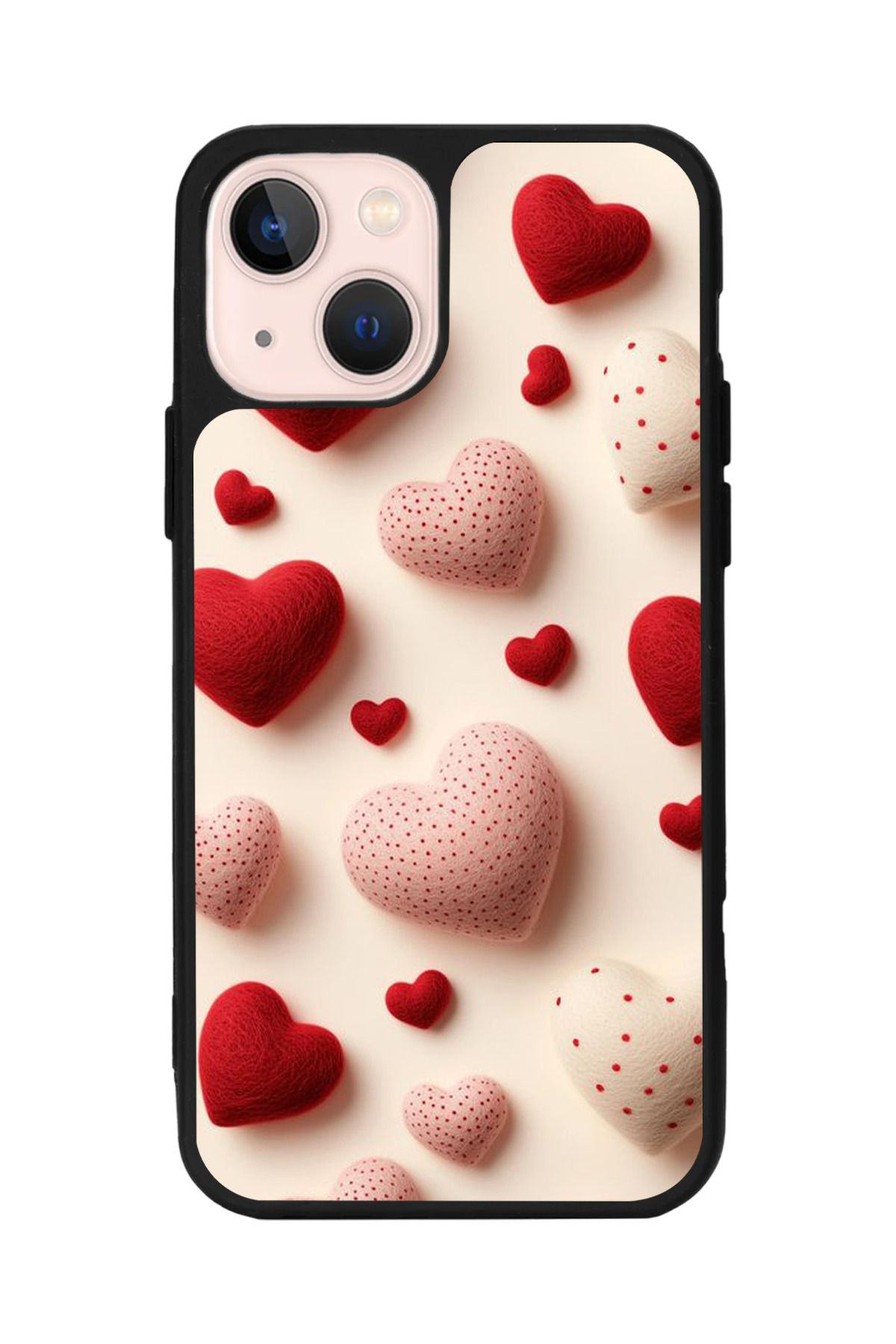 Aksel Kılıf Apple iPhone 14 Plus Uyumlu Baskılı, Mat Siyah,Yumuşak Silikon,Koruyucu,Şok Emici Kapak,Kılıf