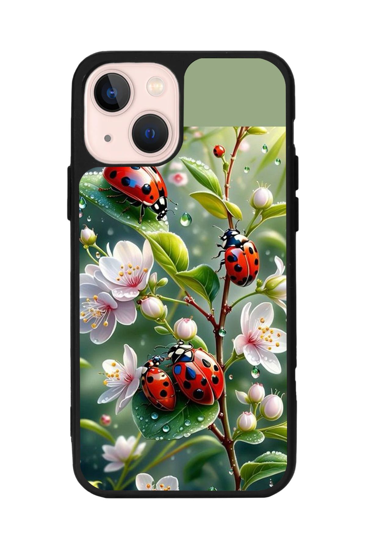 Aksel Kılıf Apple iPhone 15 Plus Uyumlu Baskılı,Mat Siyah,Yumuşak Silikon,Koruyucu,Şok Emici Kapak,Kılıf
