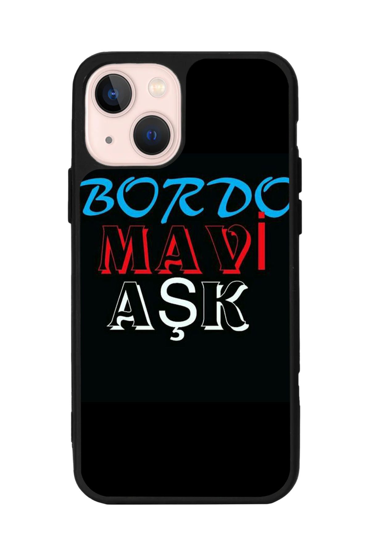 Aksel Kılıf Apple iPhone 14 Plus Uyumlu Baskılı, Mat Siyah,Yumuşak Silikon,Koruyucu,Şok Emici Kapak,Kılıf