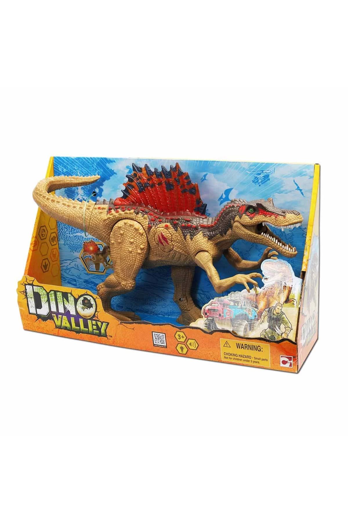 BYR Fırsat Byr Dino Valley Sesli Ve Işıklı Spinosaurus 40 Cm Yeni