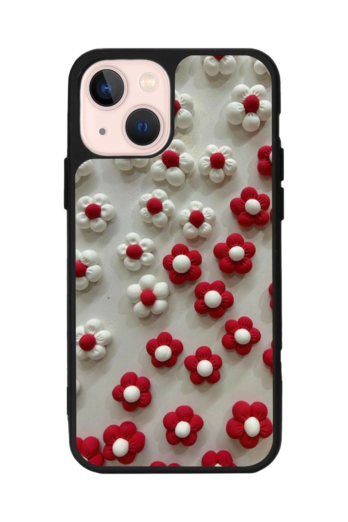 Aksel Kılıf Apple iPhone 15 Uyumlu Baskılı, Mat Siyah Renk, Yumuşak Silikon, Koruyucu, Şok Emici Kapak, Kılıf