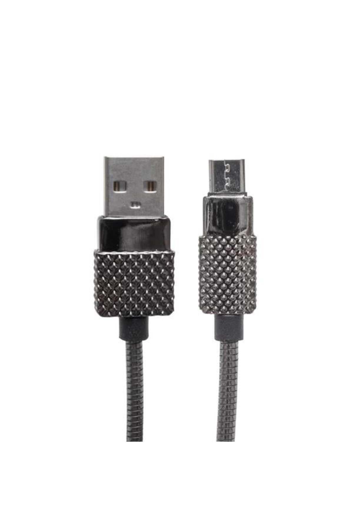 Pazarcan Powermaster Metal Yaylı 3 Amper Micro Usb Şarj Ve Data Kablosu