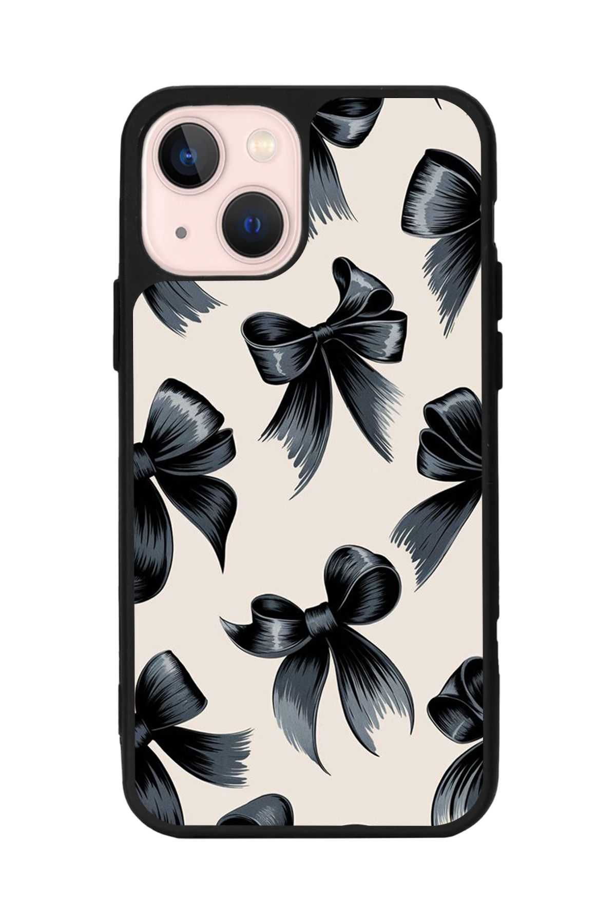Aksel Kılıf Apple iPhone 15 Plus Uyumlu Baskılı,Mat Siyah,Yumuşak Silikon,Koruyucu,Şok Emici Kapak,Kılıf