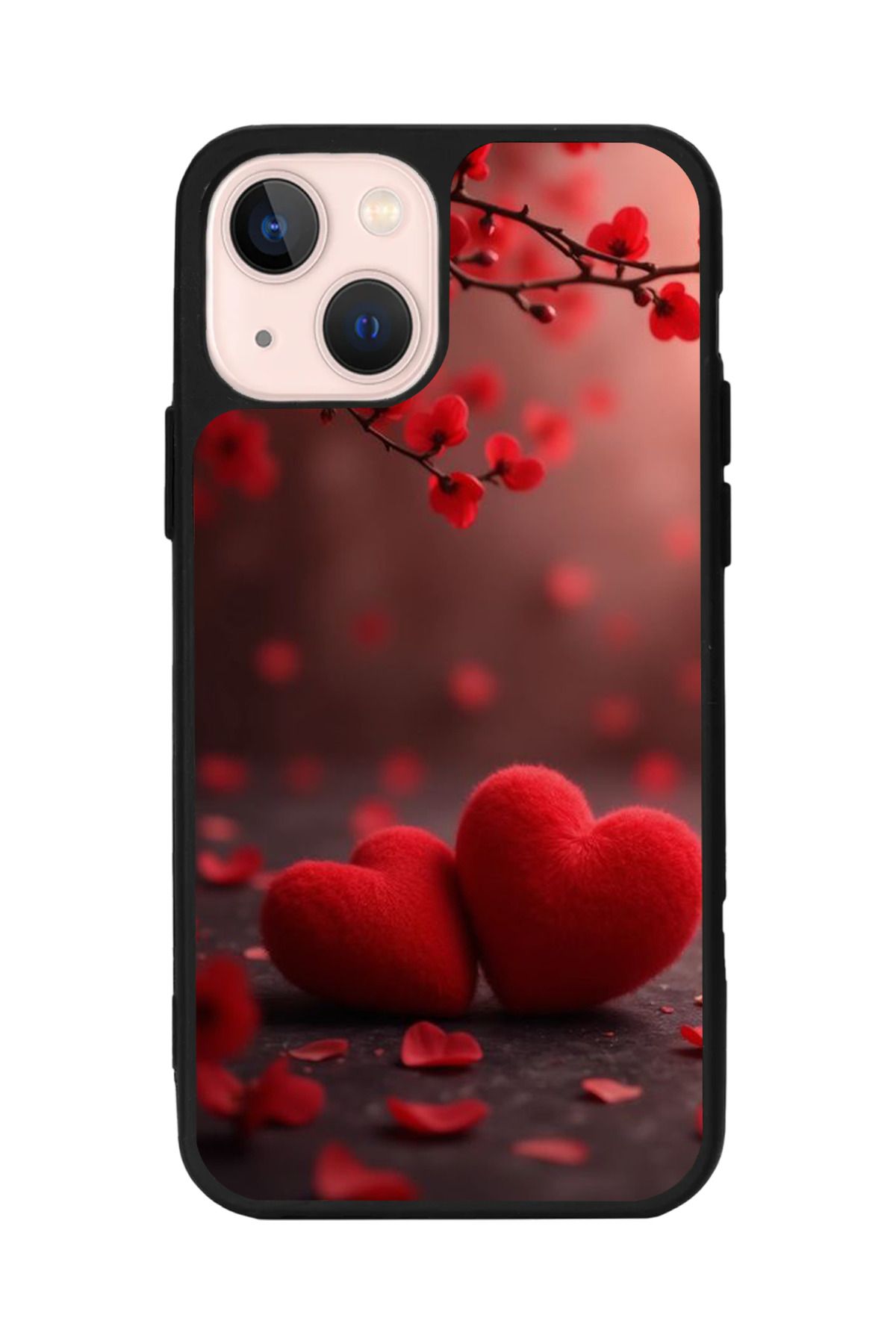 Aksel Kılıf Apple iPhone 14 Plus Uyumlu Baskılı, Mat Siyah,Yumuşak Silikon,Koruyucu,Şok Emici Kapak,Kılıf