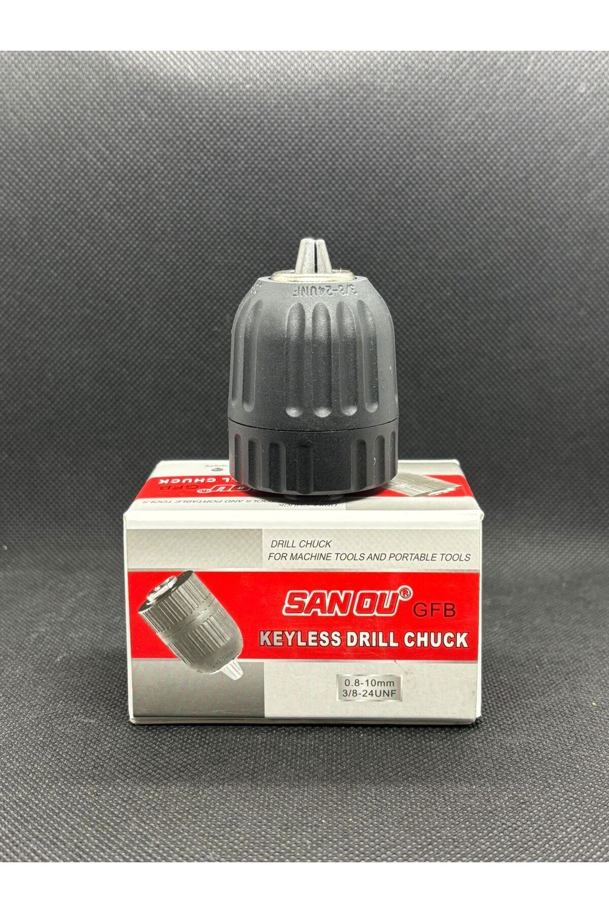 SANOU Anahtarsız Plastik Mandren 0.8-10mm 3/8"-24 UNF