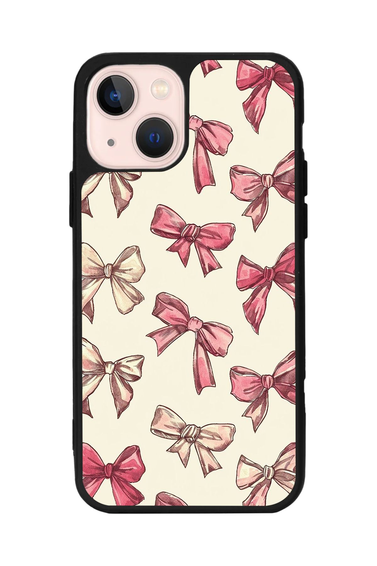 Aksel Kılıf Apple iPhone 15 Uyumlu Baskılı, Mat Siyah Renk, Yumuşak Silikon, Koruyucu, Şok Emici Kapak, Kılıf