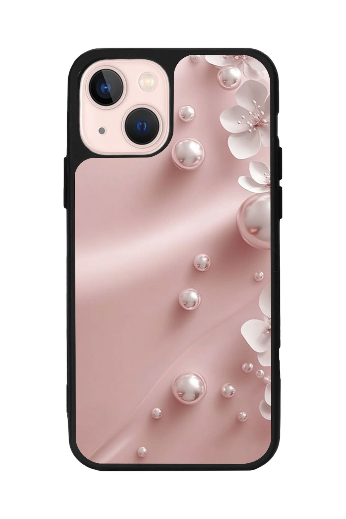 Aksel Kılıf Apple iPhone 13 Mini Uyumlu Baskılı,Mat Siyah,Yumuşak Silikon, Koruyucu, Şok Emici Kapak,Kılıf