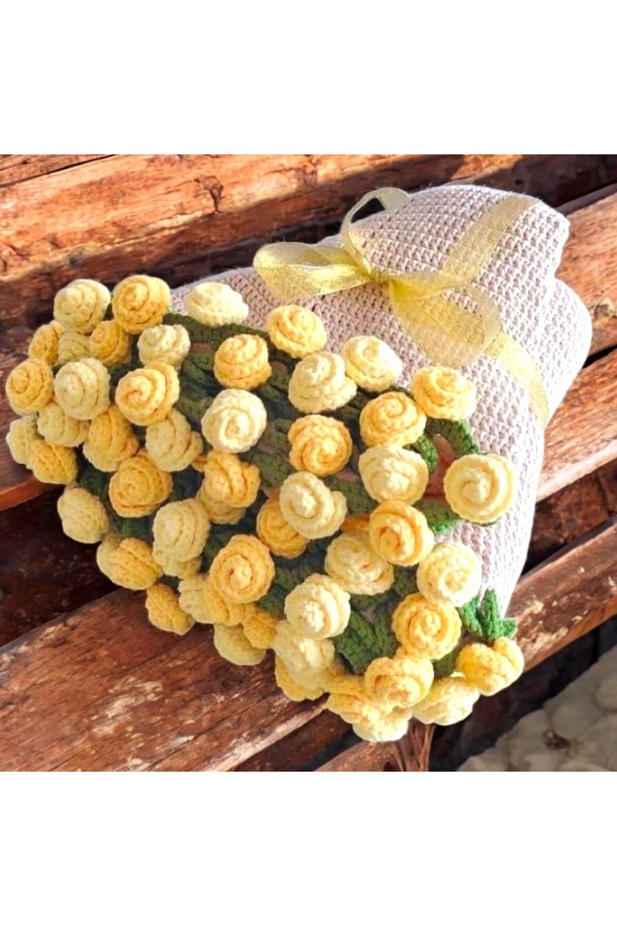Charme Elegant el örgüsü buket şal