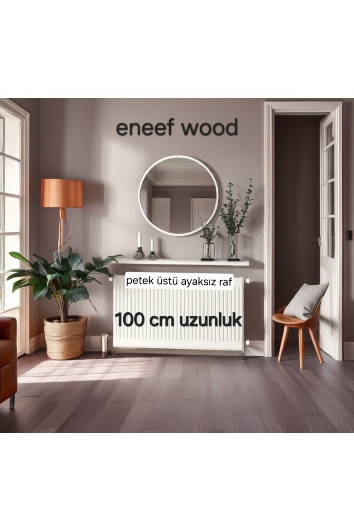 eneefwood petek üstü raf 100x15