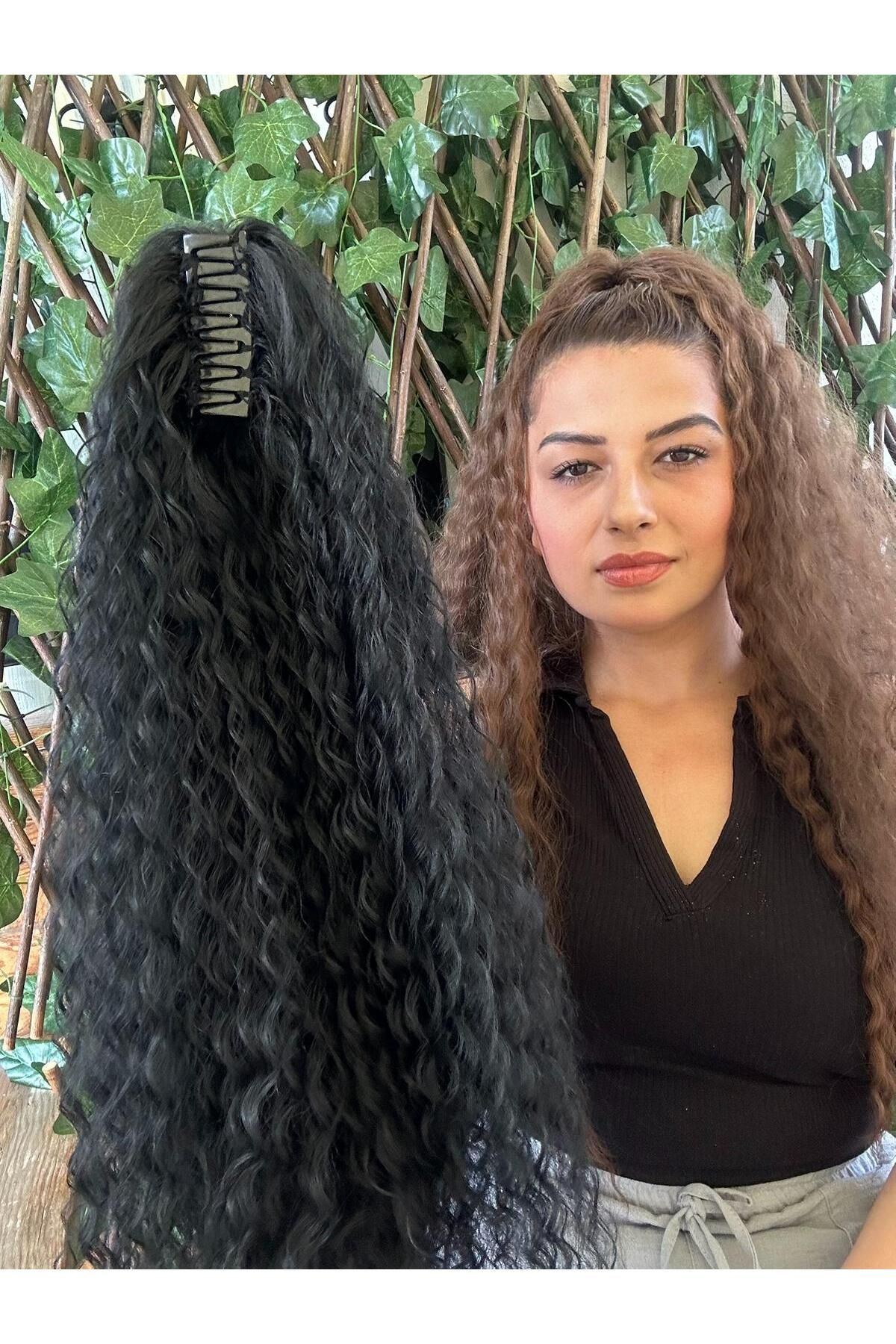 AFRO SİYAH TOKALI ATKUYRUĞU