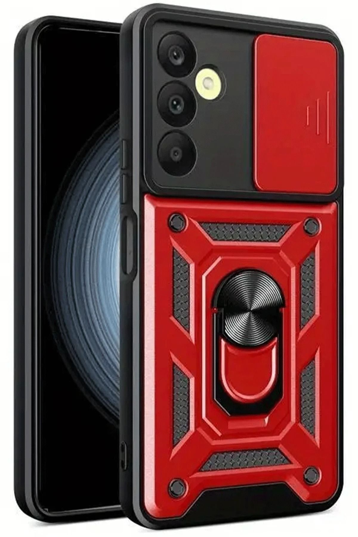 NANOSPACE Samsung Galaxy S24 FE İle Uyumlu Pars Lens Yüzüklü Silikon