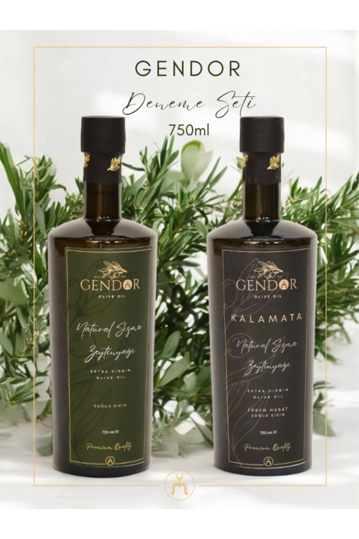 Gendor Olive Oil GENDOR Natural Sızma Zeytinyağı Deneme Seti 750ml *2