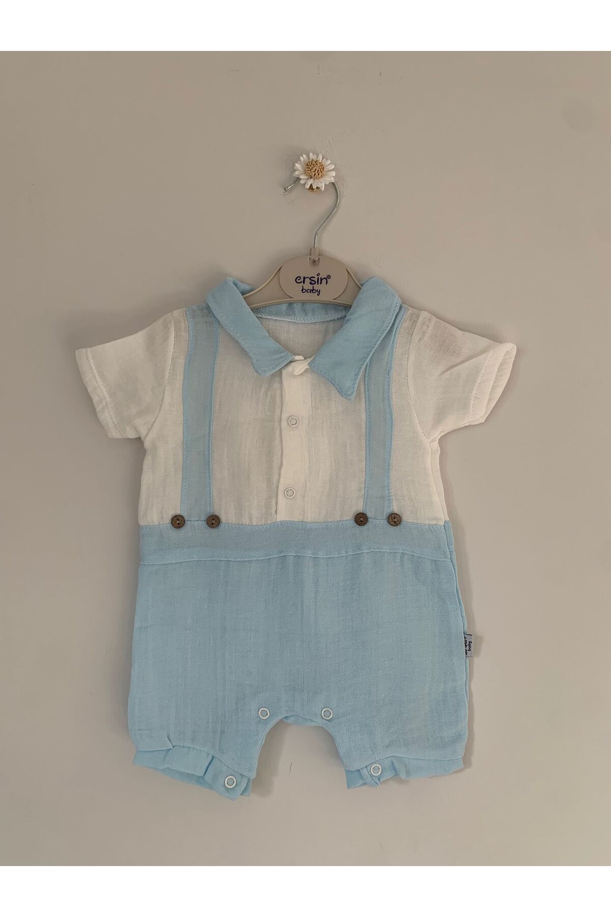Ersin Baby Erkek Bebek Müslin Tulum
