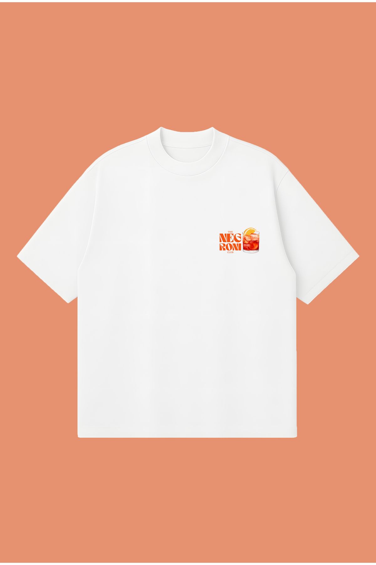 PURE POWER The Negroni Club Boxy Fit Oversize Unisex Tshirt – Baskılı Tişört | Streetwear