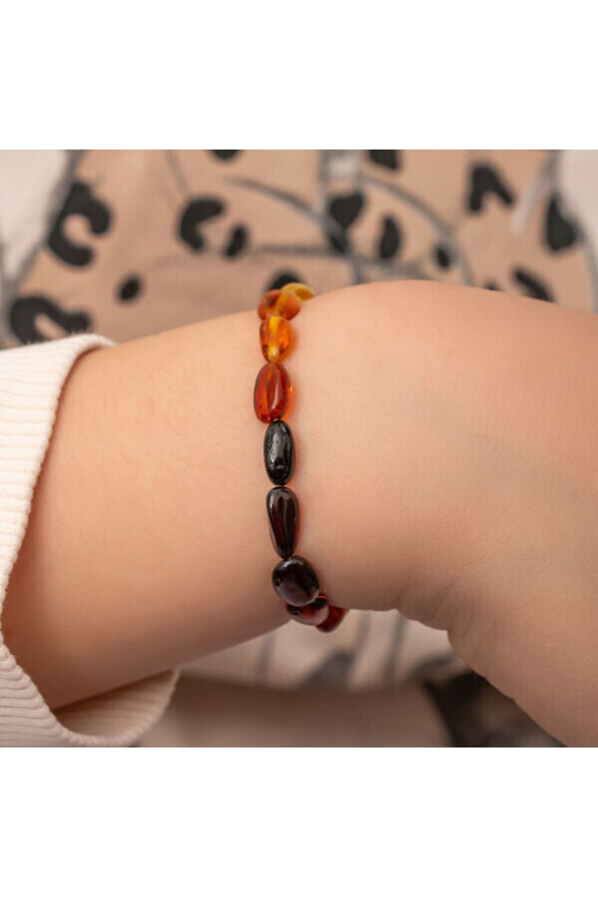 shop Bebek Damla Kehribar Bileklik