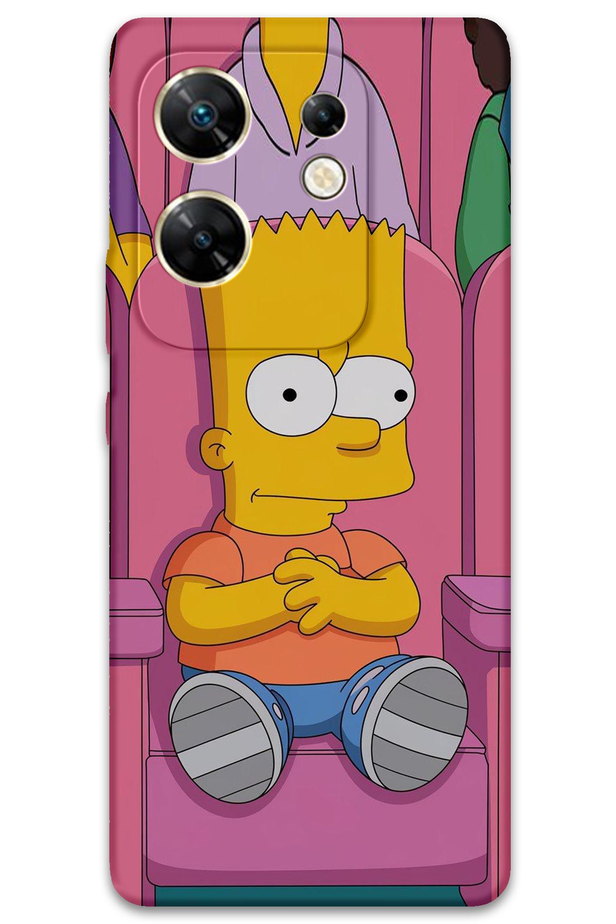 Gramaphone İnfinix Zero 30 4G Uyumlu Çizgi Film Desenli Telefon Kılıfı - 5820