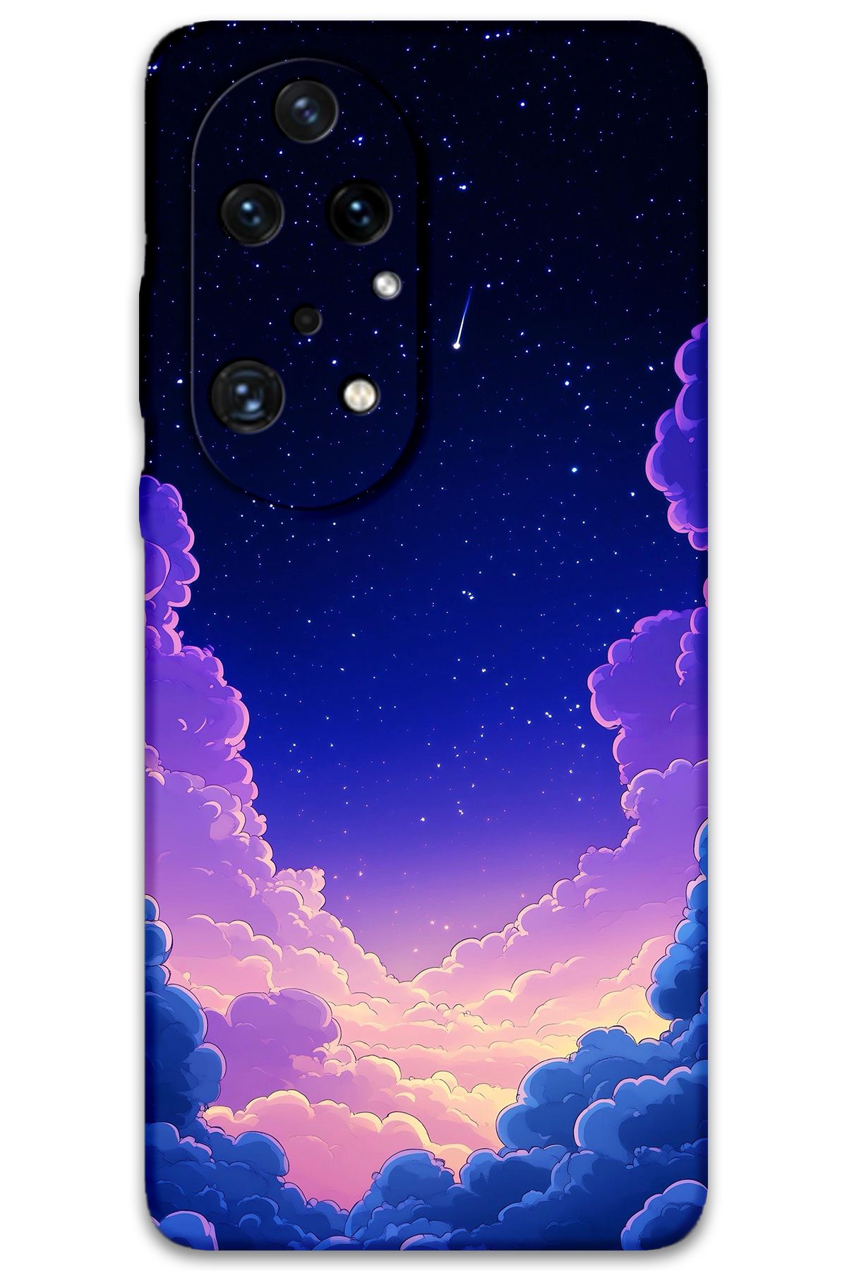 Gramaphone Huawei P50 Pro Uyumlu Uzay Desenli Telefon Kılıfı + Ekran Koruyucu - 5867