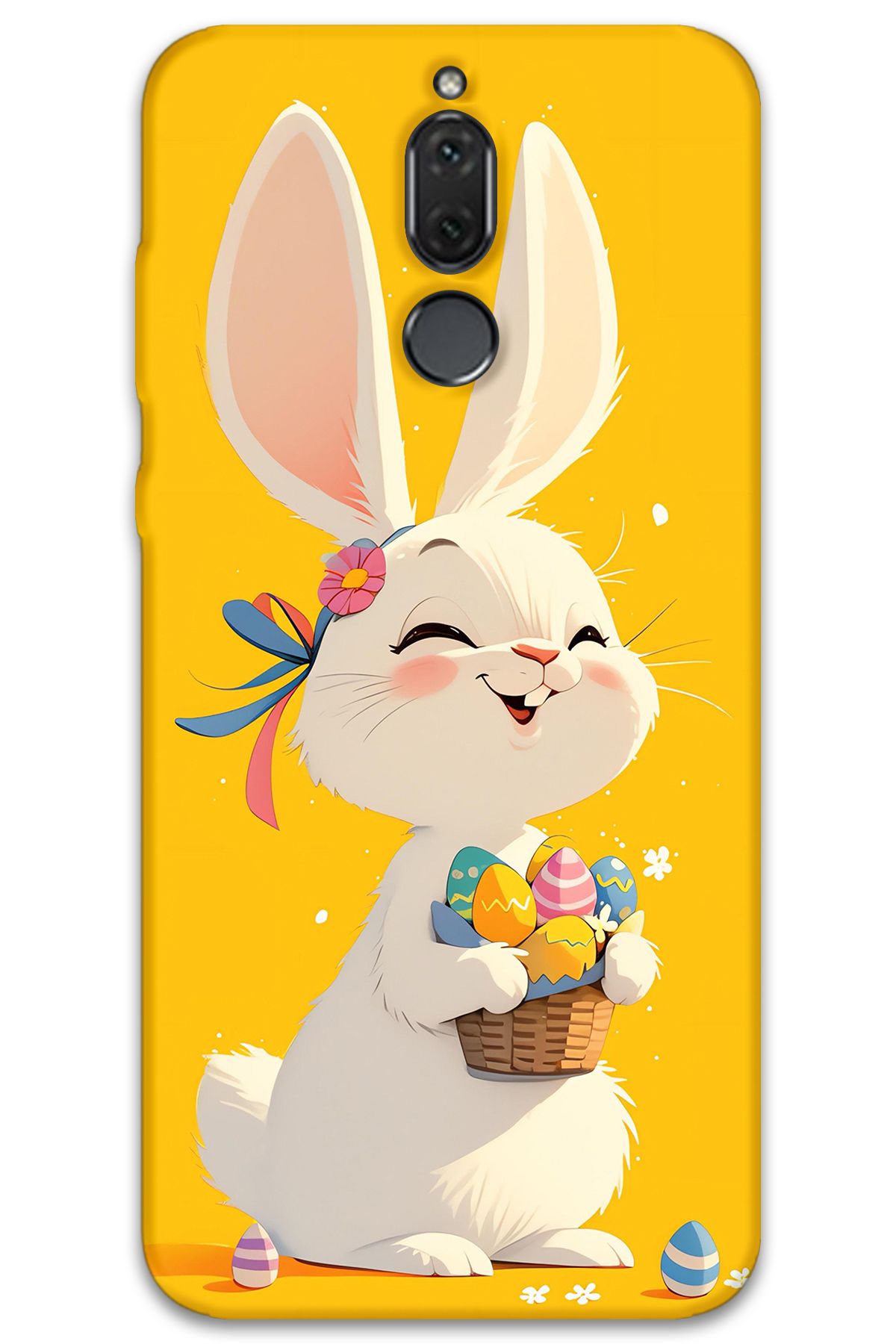 Gramaphone Huawei Mate 10 Lite Uyumlu Tavşan Desenli Telefon Kılıfı + Ekran Koruyucu - 5807