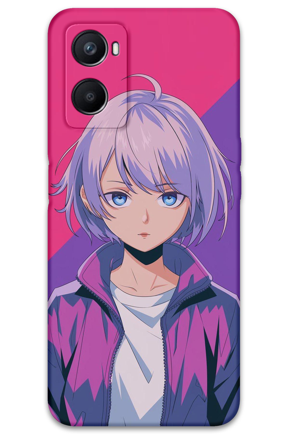 Gramaphone Oppo A96 Uyumlu Anime Desenli Telefon Kılıfı + Ekran Koruyucu - 5742