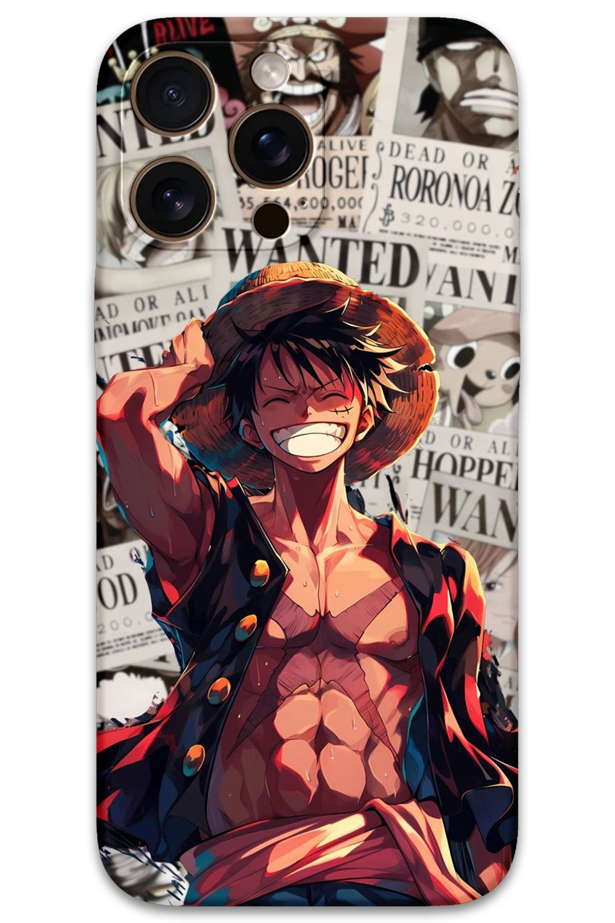 Gramaphone iPhone 16 Pro Uyumlu Anime Desenli Telefon Kılıfı + Ekran Koruyucu - 5754