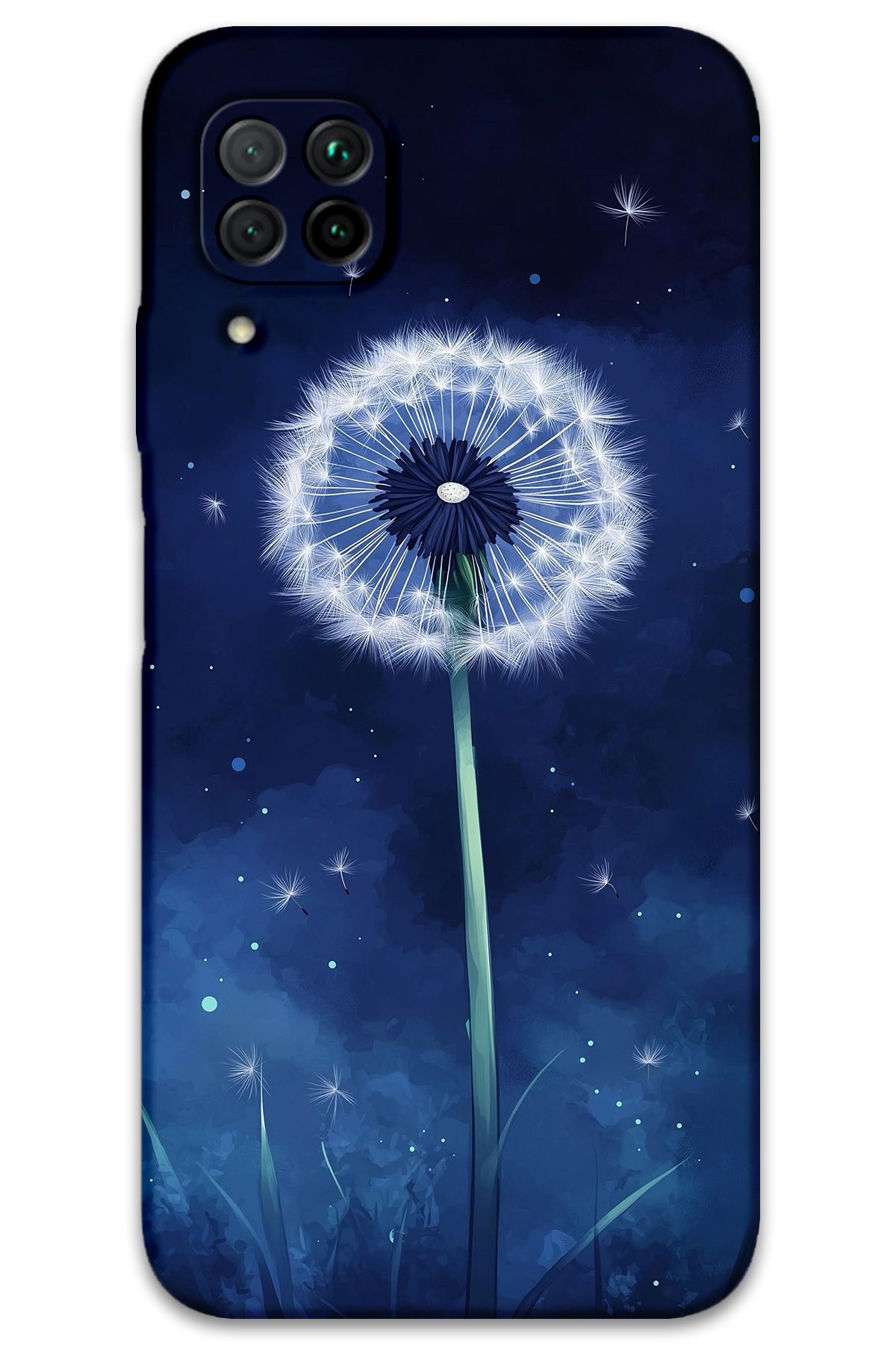 Gramaphone Huawei P40 Lite Uyumlu Çiçek Desenli Telefon Kılıfı + Ekran Koruyucu - 5787