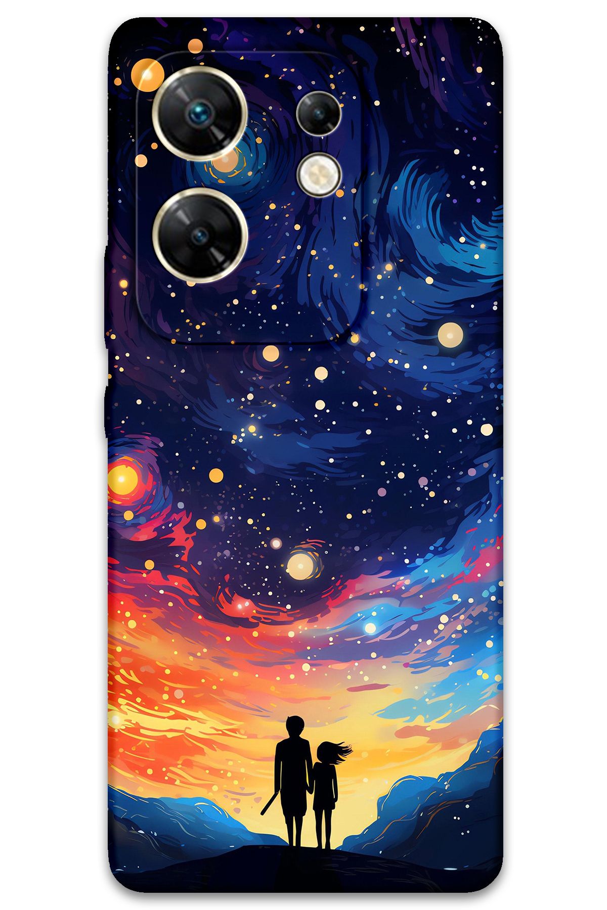 Gramaphone İnfinix Zero 30 4G Uyumlu Uzay Desenli Telefon Kılıfı - 5863