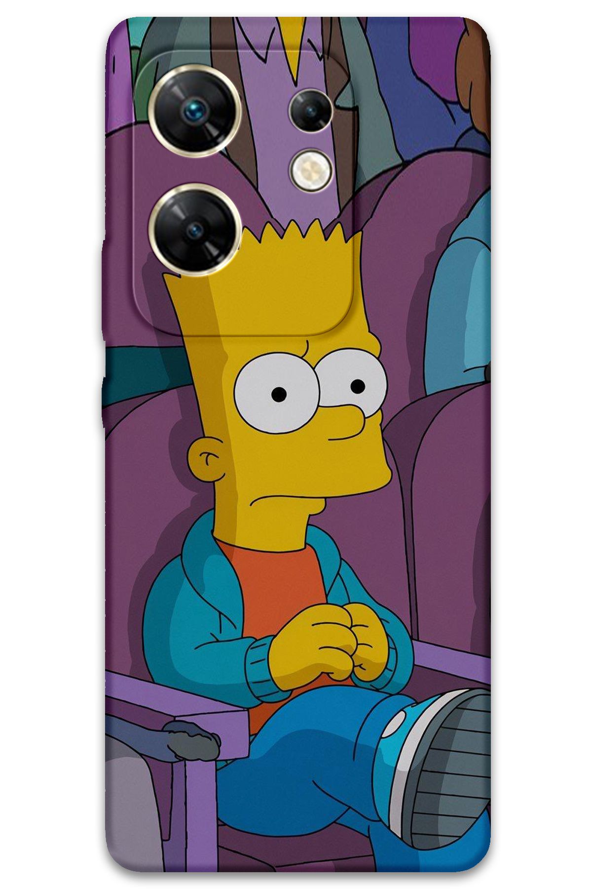 Gramaphone İnfinix Zero 30 4G Uyumlu Çizgi Film Desenli Telefon Kılıfı - 5821