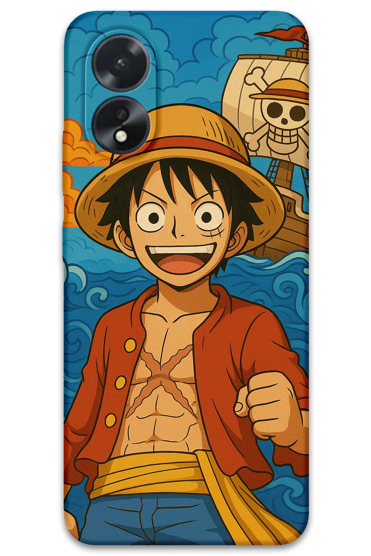 Gramaphone Oppo A38 Uyumlu Anime Desenli Telefon Kılıfı + Ekran Koruyucu - 5753