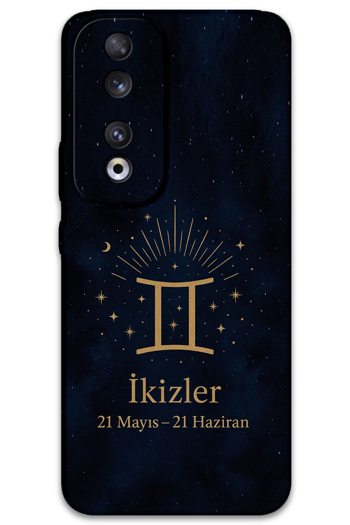 Gramaphone Huawei Honor 90 Uyumlu İkizler Burcu Desenli Telefon Kılıfı + Ekran Koruyucu - 5770