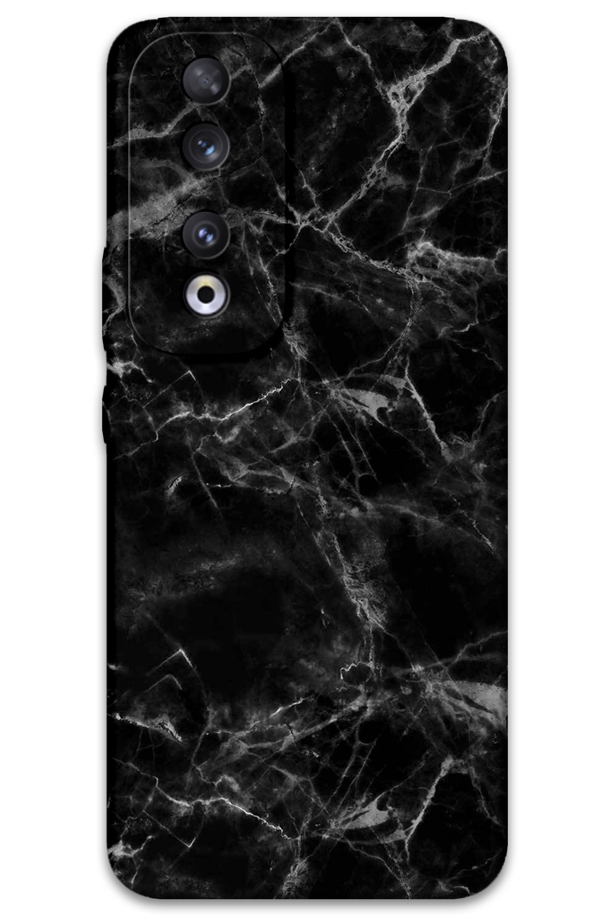 Gramaphone Huawei Honor 90 Uyumlu Mermer Desenli Telefon Kılıfı + Ekran Koruyucu - 5815
