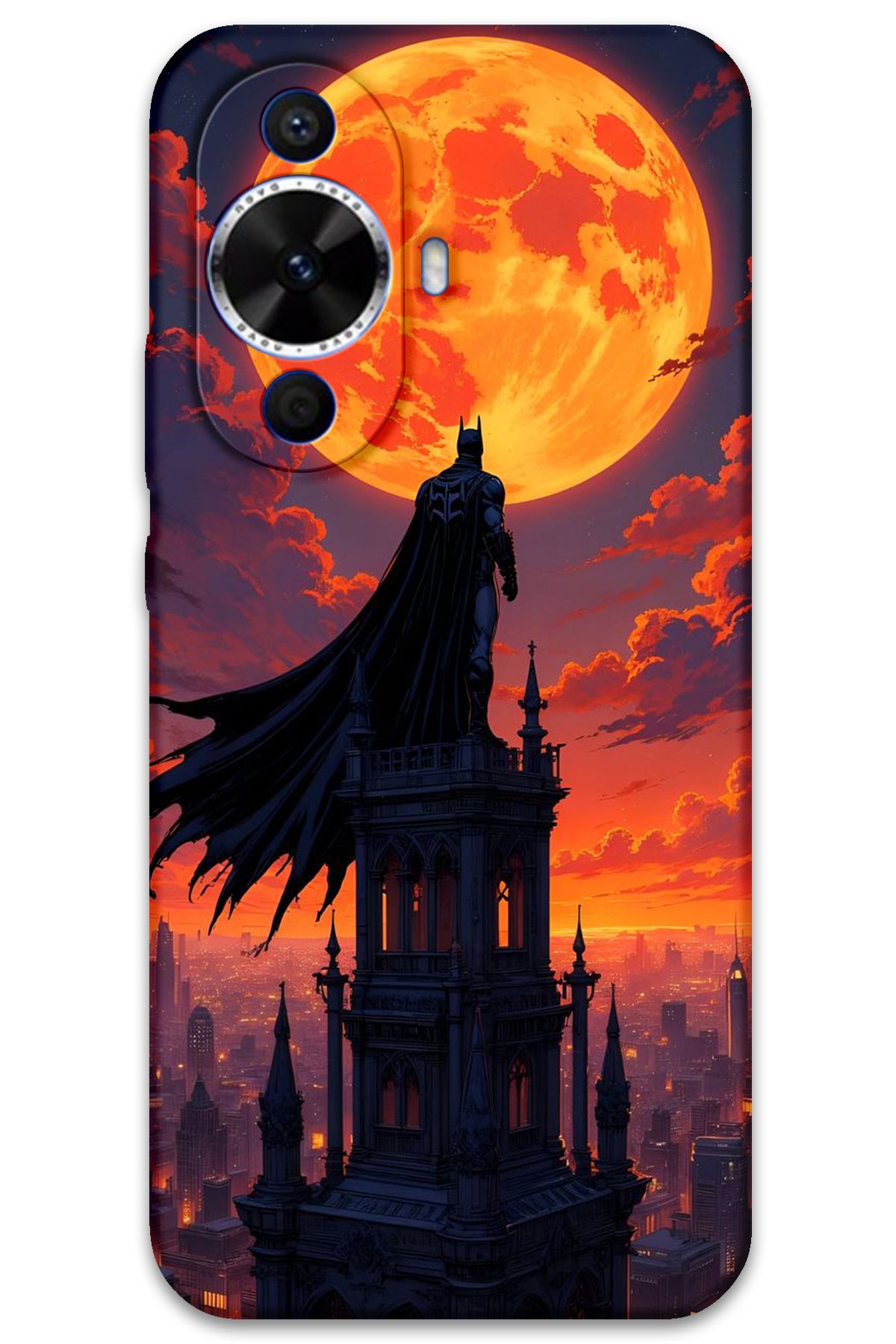 Gramaphone Huawei Nova 12s Uyumlu Batman Desenli Telefon Kılıfı + Ekran Koruyucu - 5829