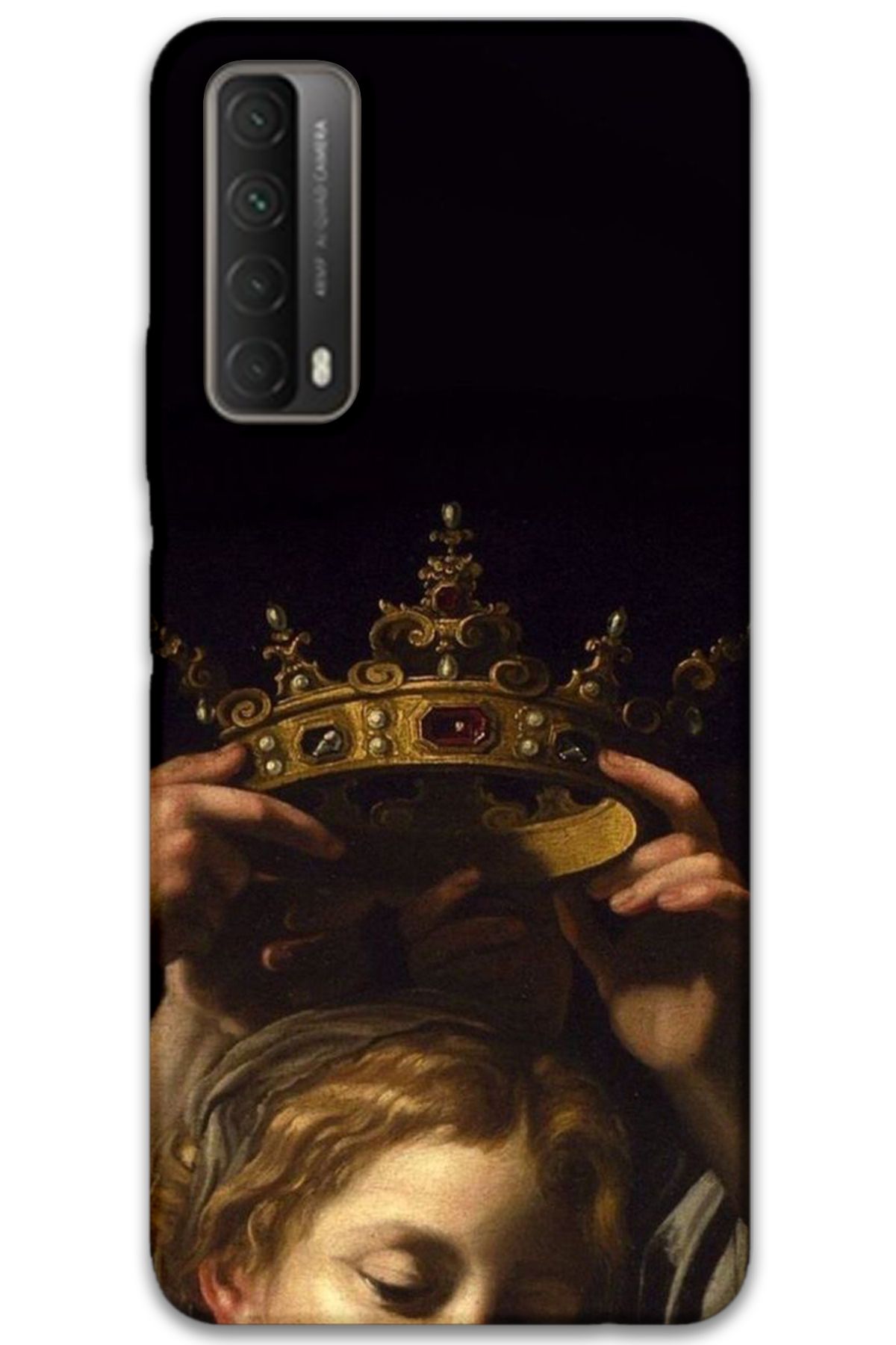 Gramaphone Huawei P Smart 2021 Uyumlu Retro Desenli Telefon Kılıfı + Ekran Koruyucu - 5833