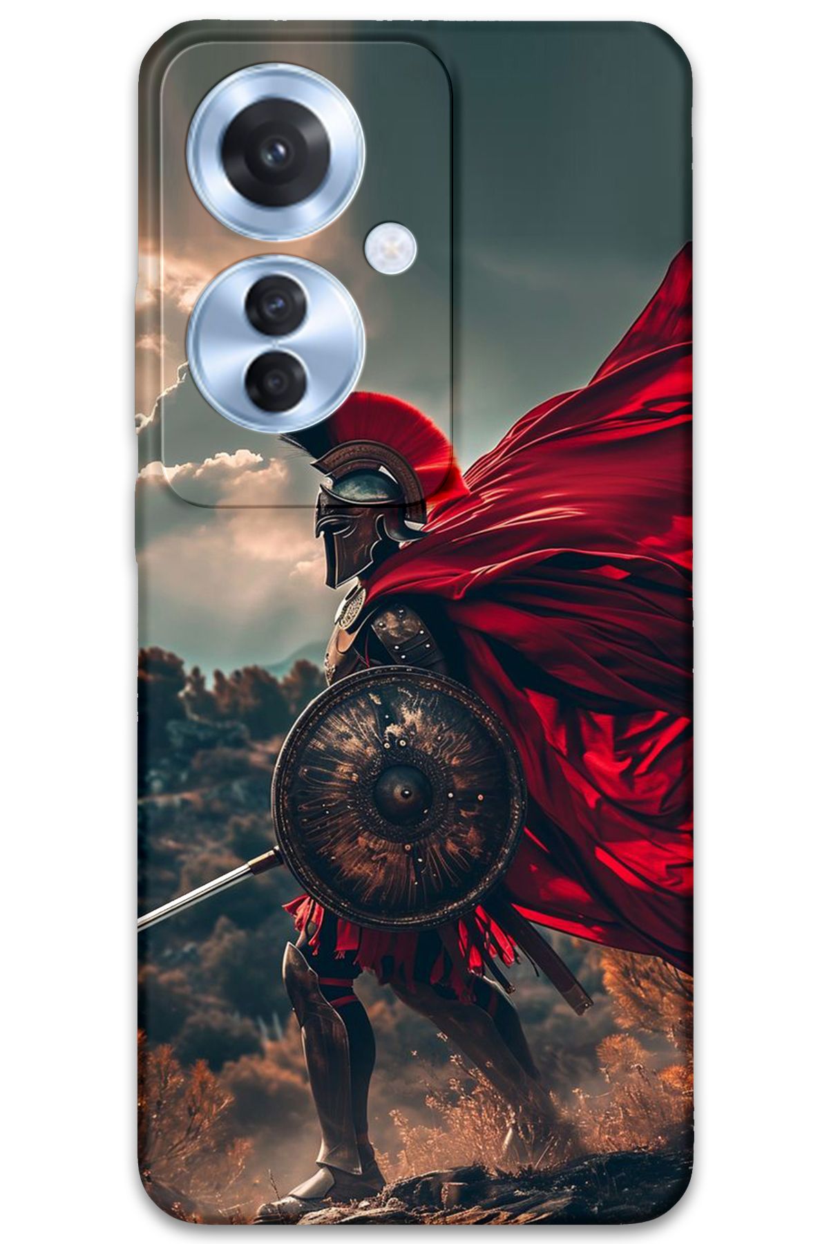 Gramaphone Oppo Reno 11F Uyumlu Retro Desenli Telefon Kılıfı + Ekran Koruyucu - 5834