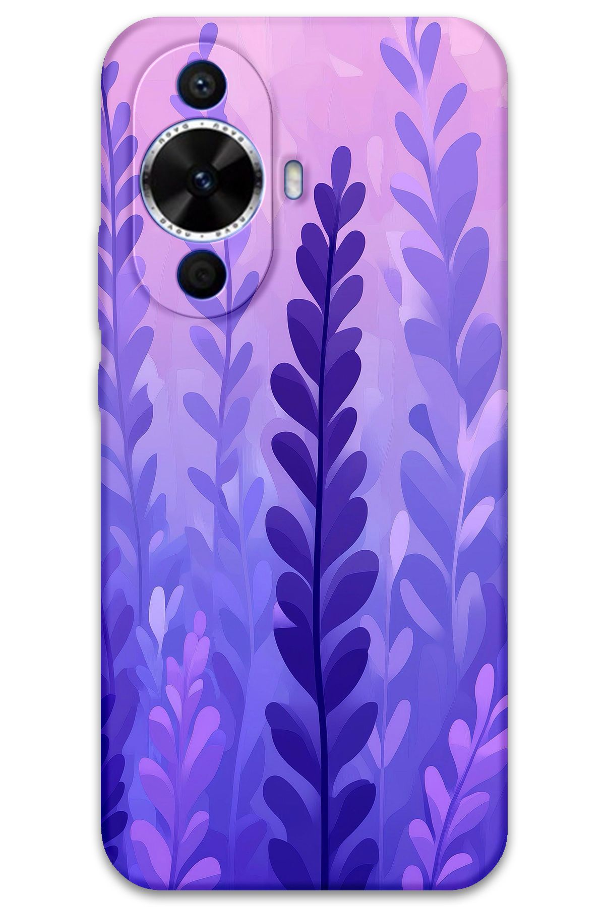 Gramaphone Huawei Nova 12s Uyumlu Çiçek Desenli Telefon Kılıfı + Ekran Koruyucu - 5798