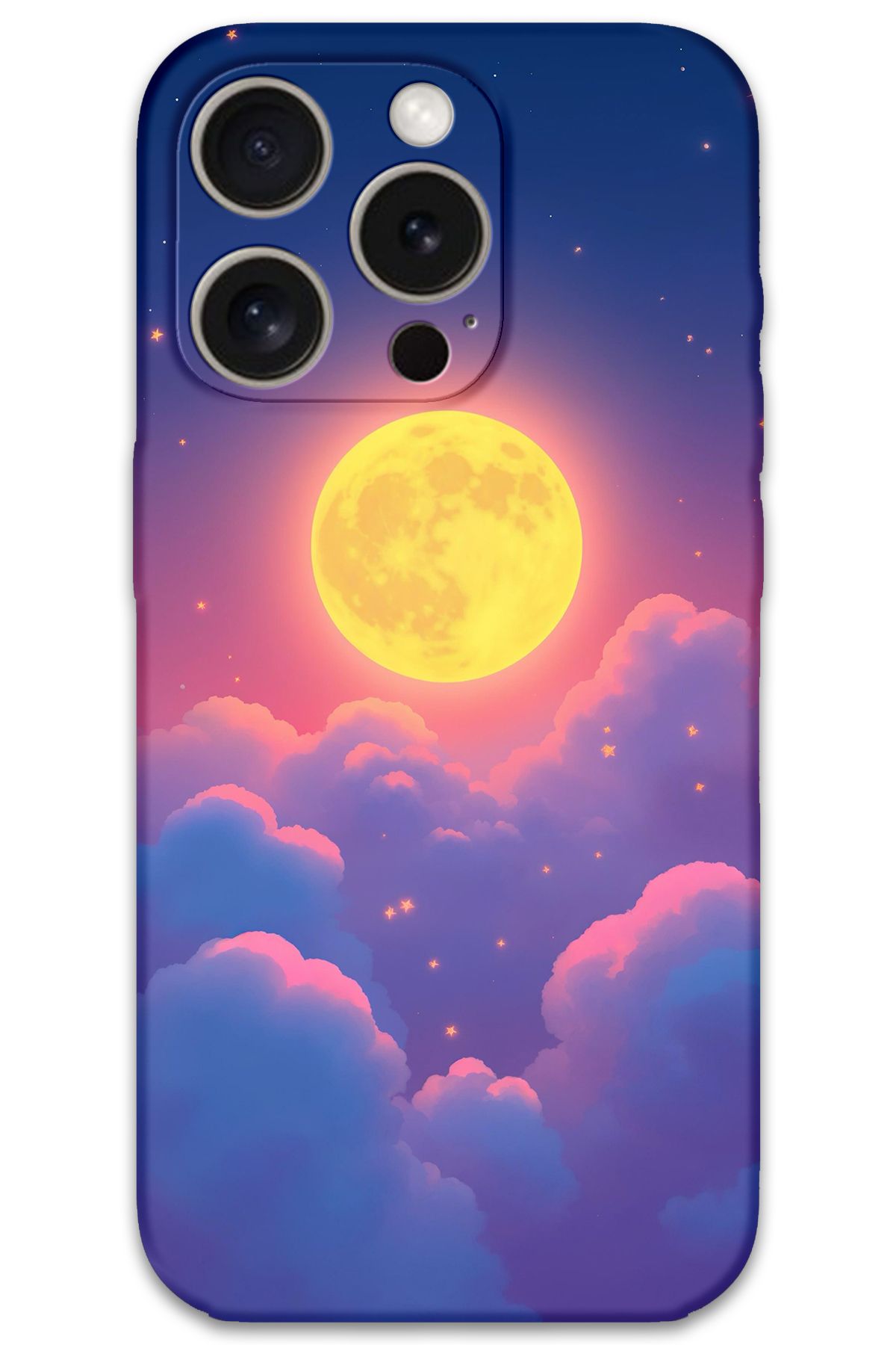 Gramaphone iPhone 15 Pro Uyumlu Uzay Desenli Telefon Kılıfı + Ekran Koruyucu - 5869