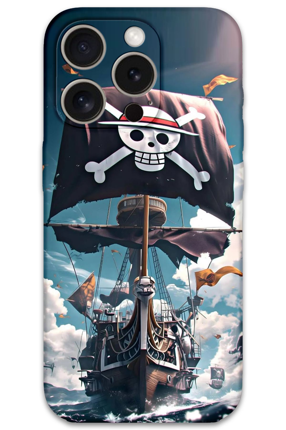 Gramaphone iPhone 15 Pro Uyumlu Anime Desenli Telefon Kılıfı + Ekran Koruyucu - 5752
