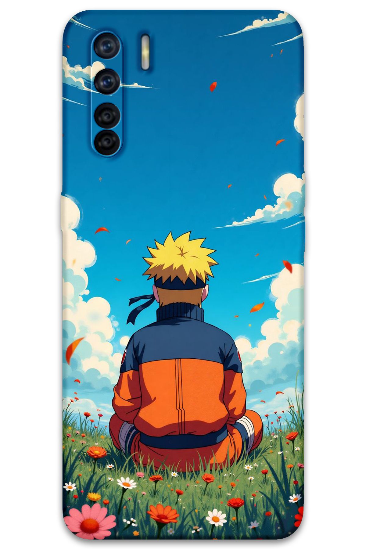 Gramaphone Oppo A91 Uyumlu Anime Desenli Telefon Kılıfı + Ekran Koruyucu - 5747