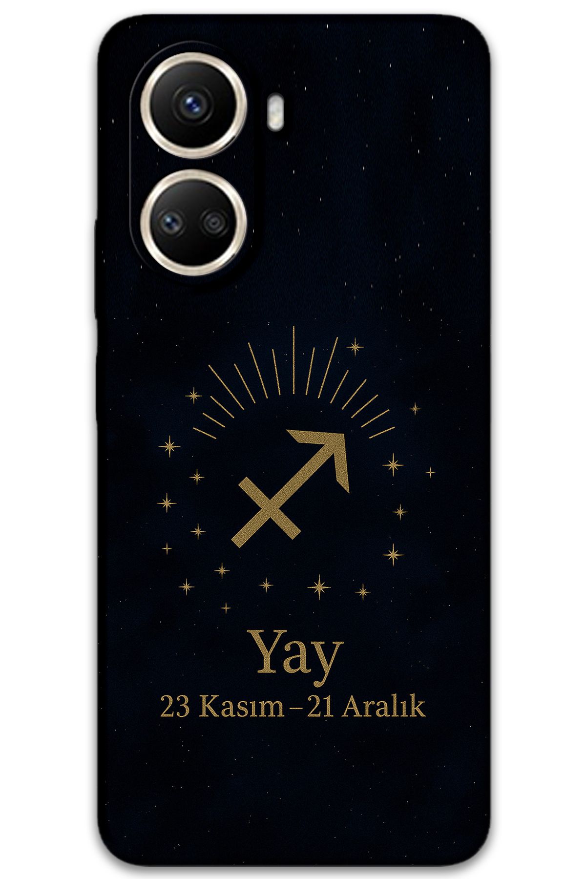 Gramaphone Huawei Nova 10 SE Uyumlu Yay Burcu Desenli Telefon Kılıfı + Ekran Koruyucu - 5776