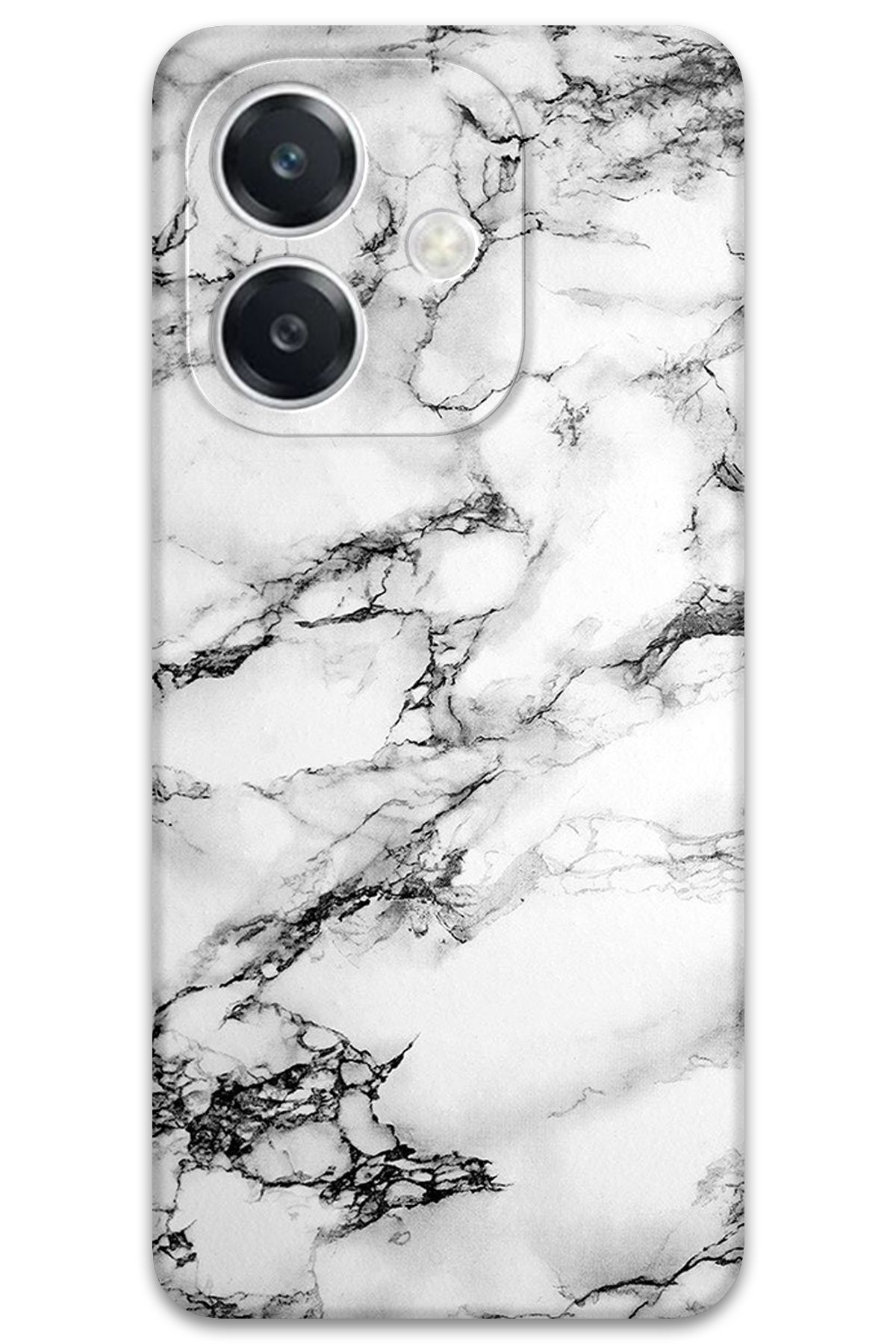 Gramaphone Oppo A3 Uyumlu Mermer Desenli Telefon Kılıfı + Ekran Koruyucu - 5817