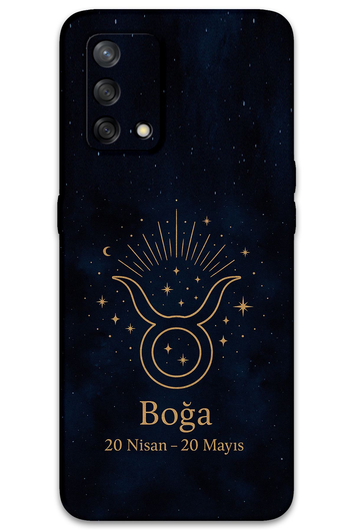 Gramaphone Oppo A74 Uyumlu Boğa Burcu Desenli Telefon Kılıfı + Ekran Koruyucu - 5769
