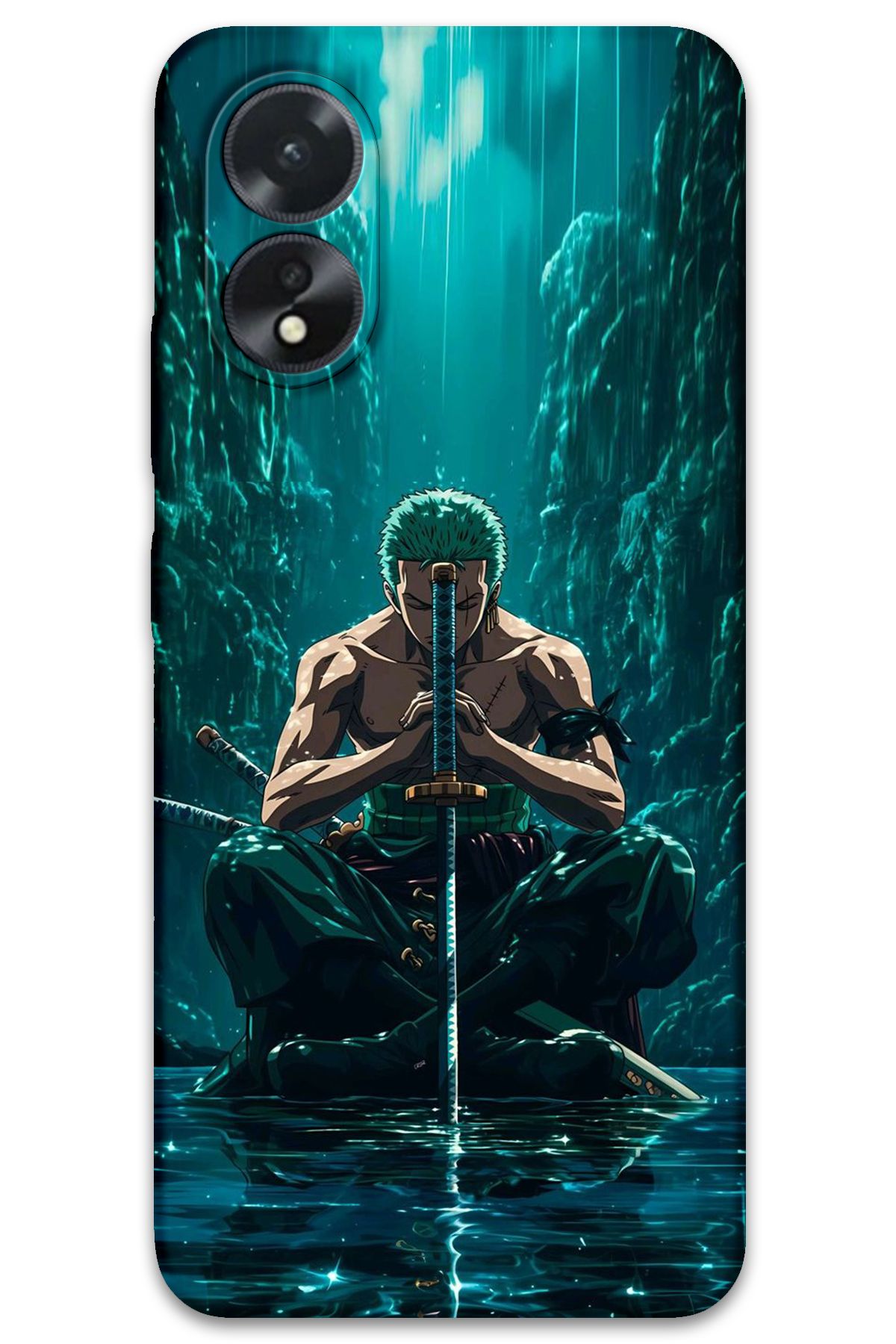 Gramaphone Oppo A38 Uyumlu Anime Desenli Telefon Kılıfı + Ekran Koruyucu - 5757