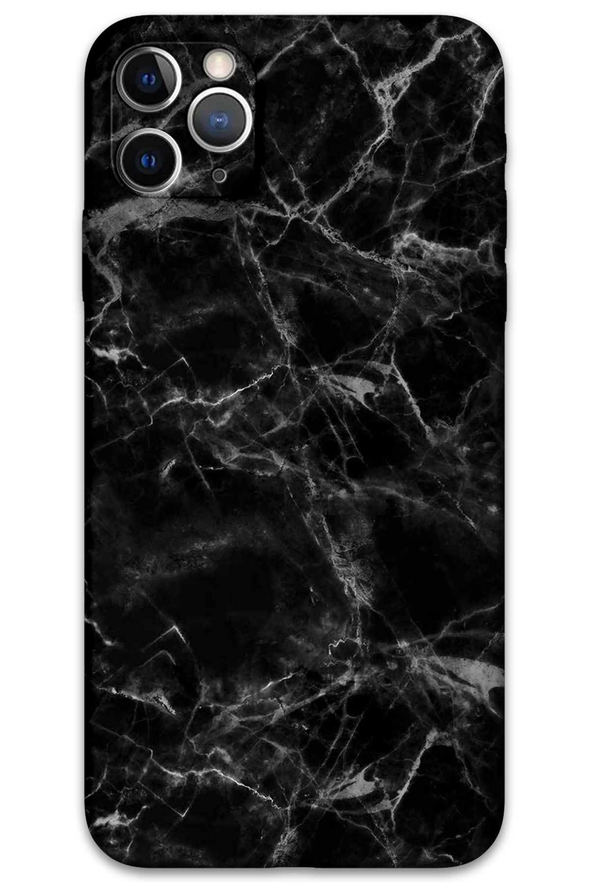 Gramaphone iPhone 11 Pro Uyumlu Mermer Desenli Telefon Kılıfı + Ekran Koruyucu - 5815
