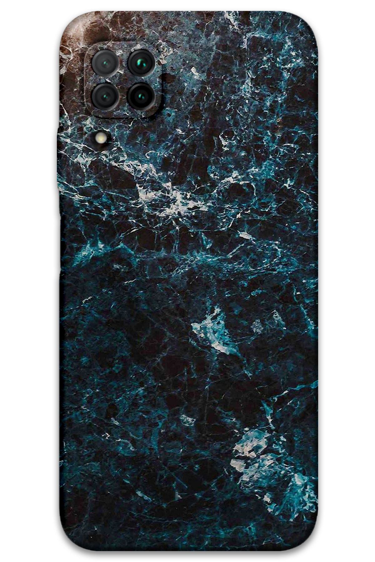 Gramaphone Huawei P40 Lite Uyumlu Mermer Desenli Telefon Kılıfı + Ekran Koruyucu - 5819