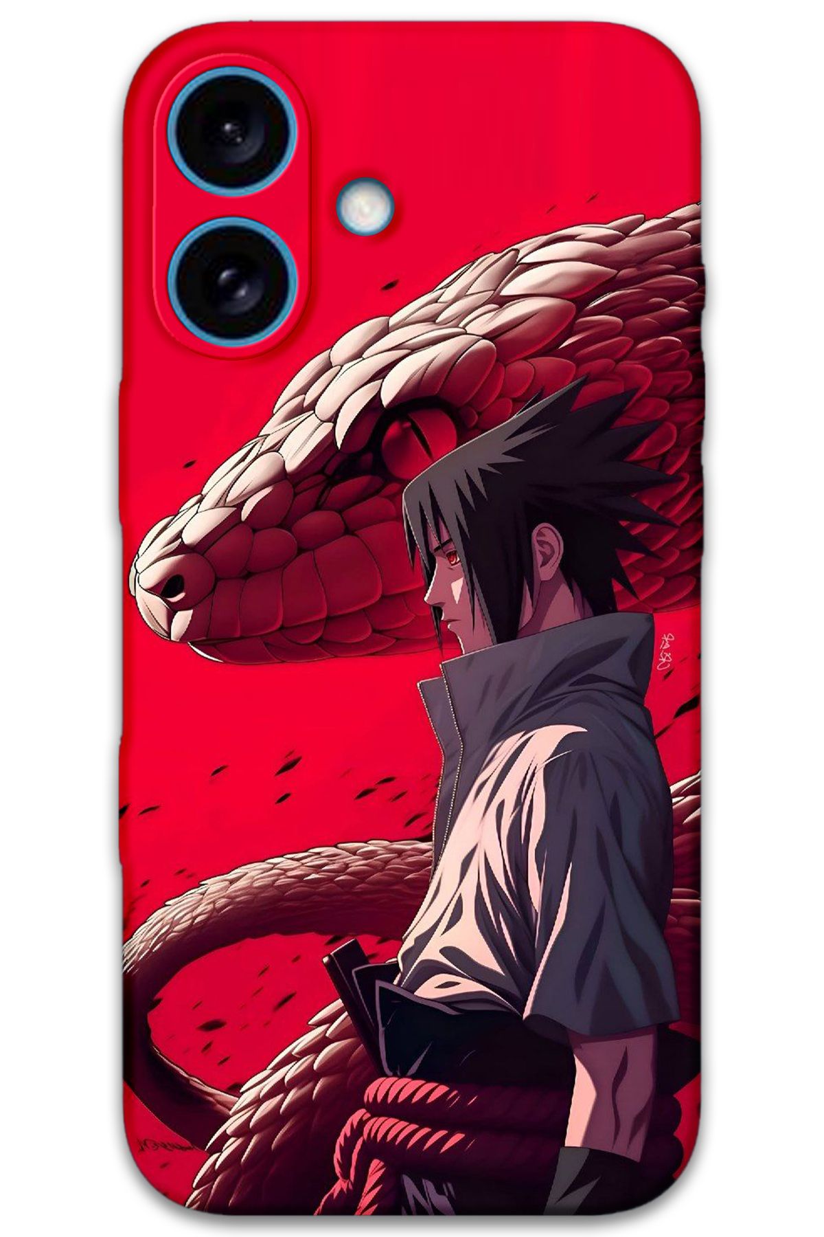 Gramaphone iPhone 16 Uyumlu Anime Desenli Telefon Kılıfı + Ekran Koruyucu - 5746