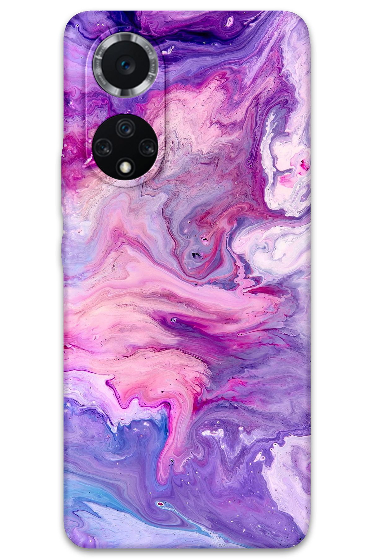 Gramaphone Huawei Nova 9 Uyumlu Mermer Desenli Telefon Kılıfı + Ekran Koruyucu - 5813