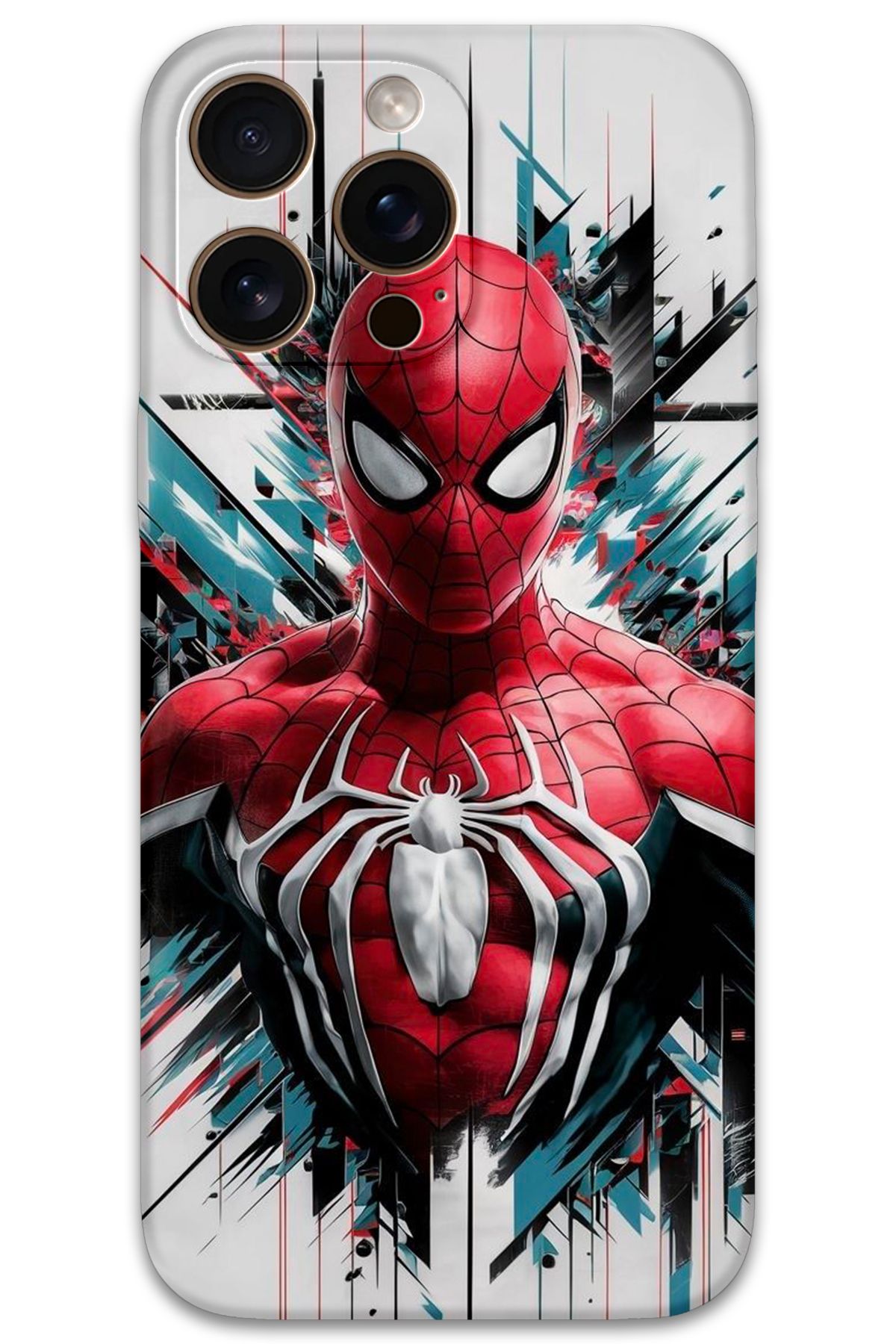 Gramaphone iPhone 16 Pro Uyumlu Spiderman Desenli Telefon Kılıfı + Ekran Koruyucu - 5831