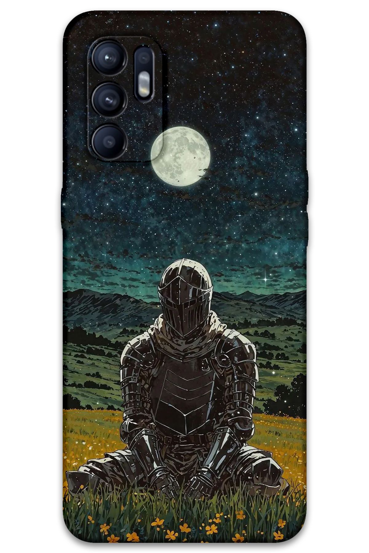 Gramaphone Oppo Reno 6 Uyumlu Retro Desenli Telefon Kılıfı + Ekran Koruyucu - 5844
